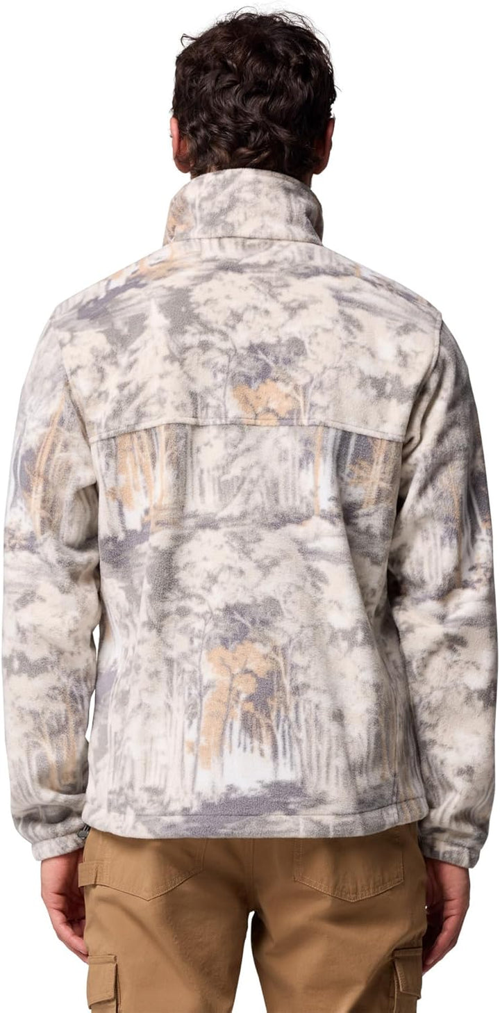 Columbia Herren Printed Jacket Steens Mountain Bedruckte Jacke City Grey Deschutestrees M, City Grey