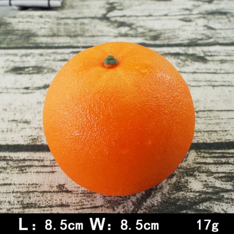 Amosfun 6 StüCk KüNstliche Orangen SchaumfrüChte Lebensechte Dekoration Fotorequisiten FüR KüChe Und