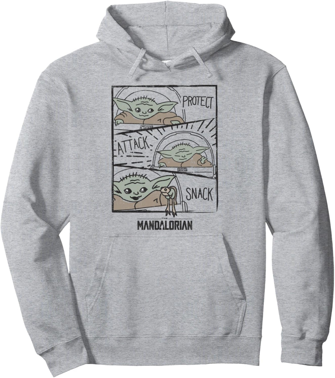 Star Wars The Mandalorian The Child Protect Attack Snack Pullover Hoodie
