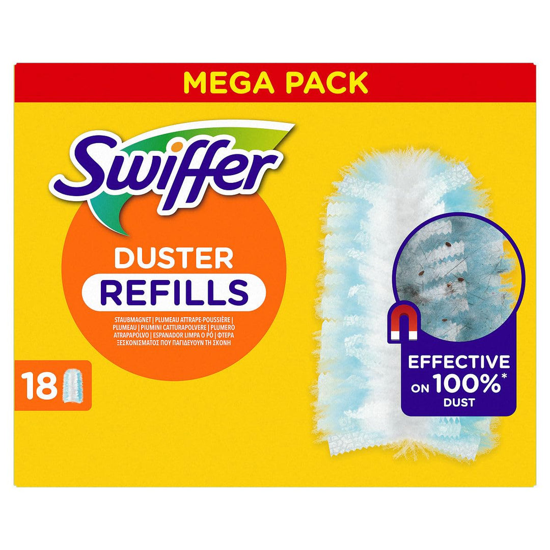 Swiffer Duster Staubwedel Nachfüllpackung, 18 Einheiten, fängt und fängt 3 x mehr Staub und Haare al