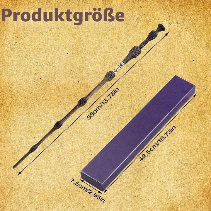 Dumbledore Zauberstab, 37CM Elderstab aus Stahlkern und Harz, Magic DumbledoreZauberstab, Elderstab
