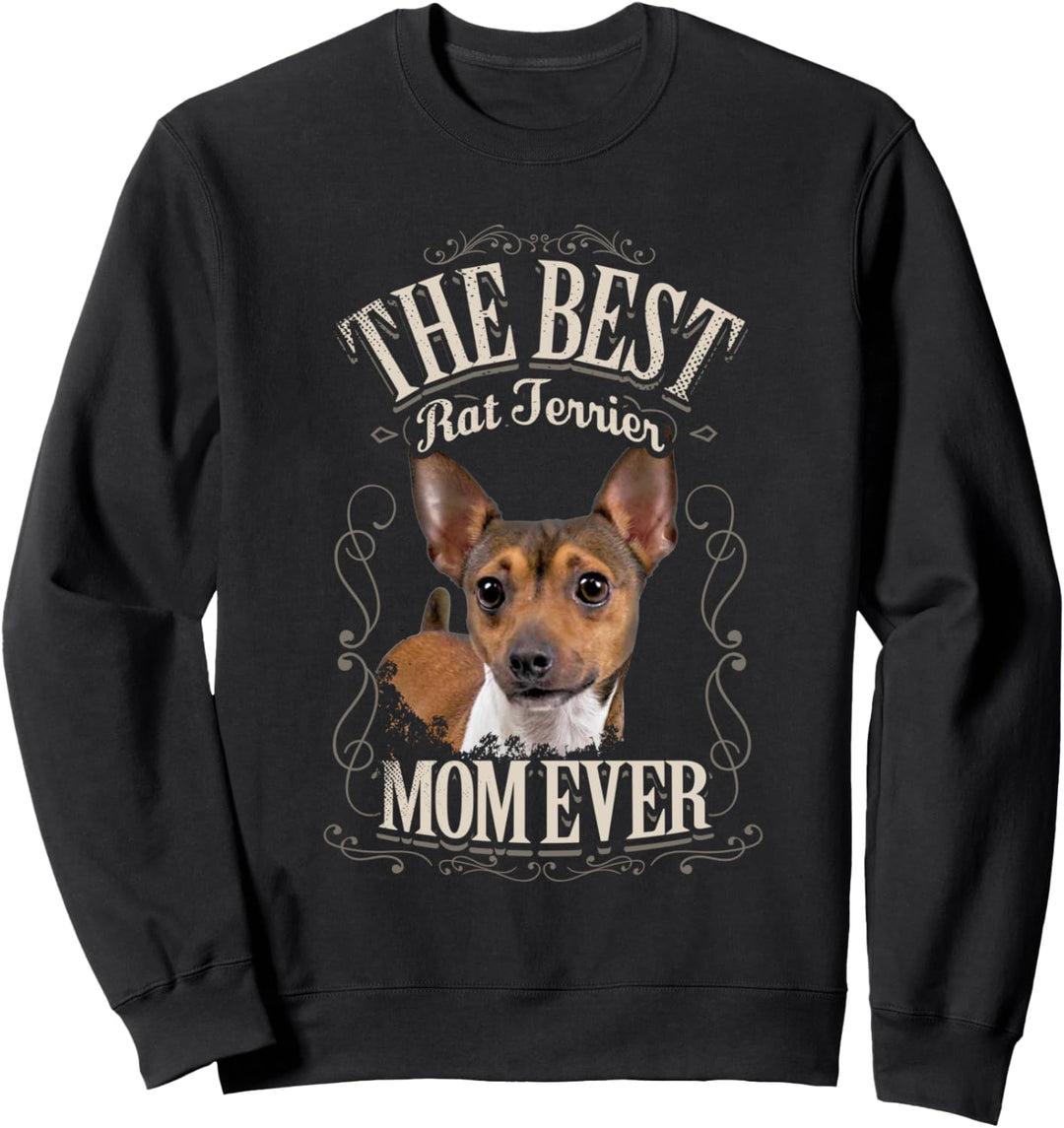 Best Rat Terrier Mom Ever Rat Terrier Vintage Geschenke Frau Sweatshirt
