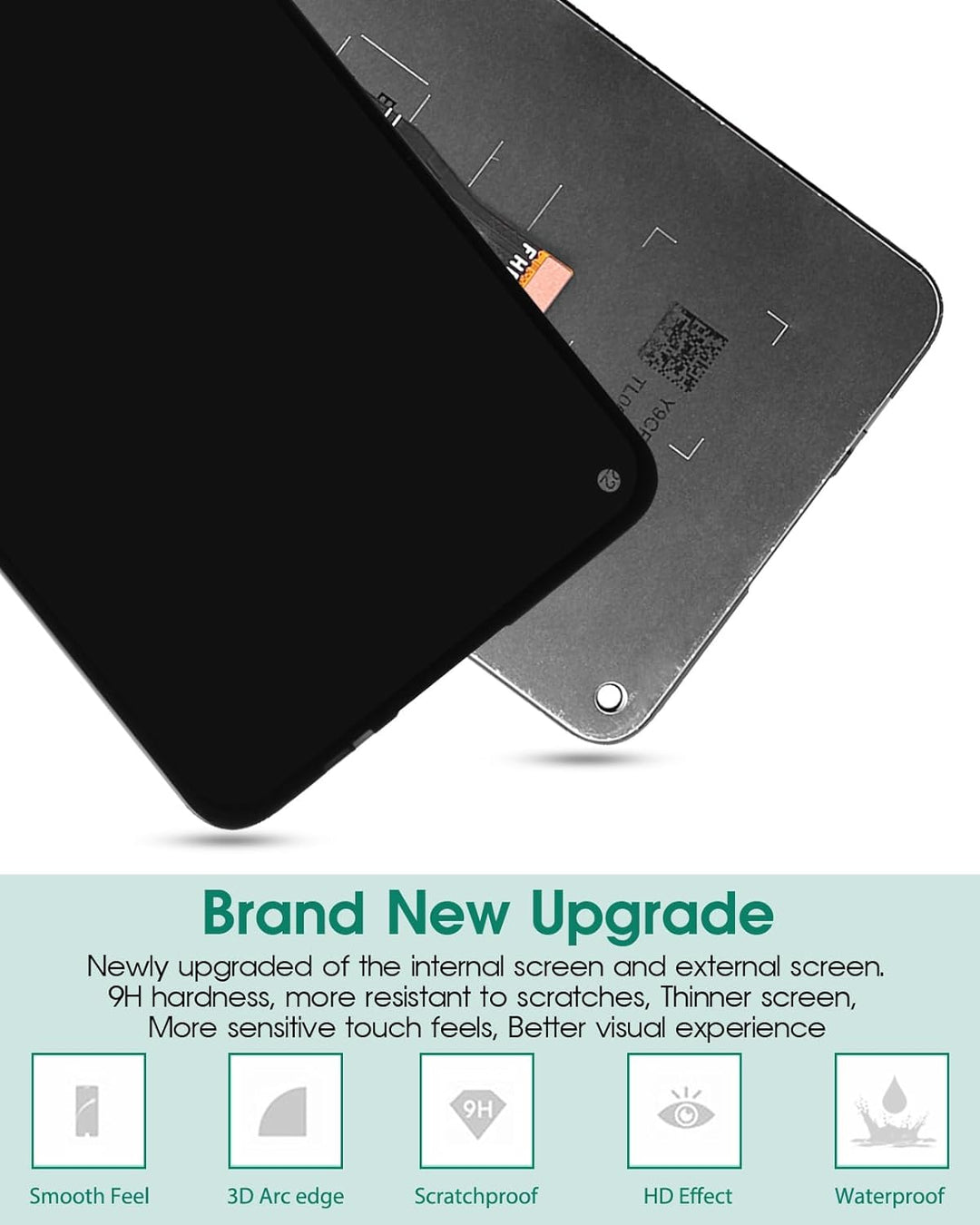 SRJTEK Kompatibel für Huawei P40 Lite 5G LCD Display Ersatzteile Assembly für CDY-NX9A Touch Screen