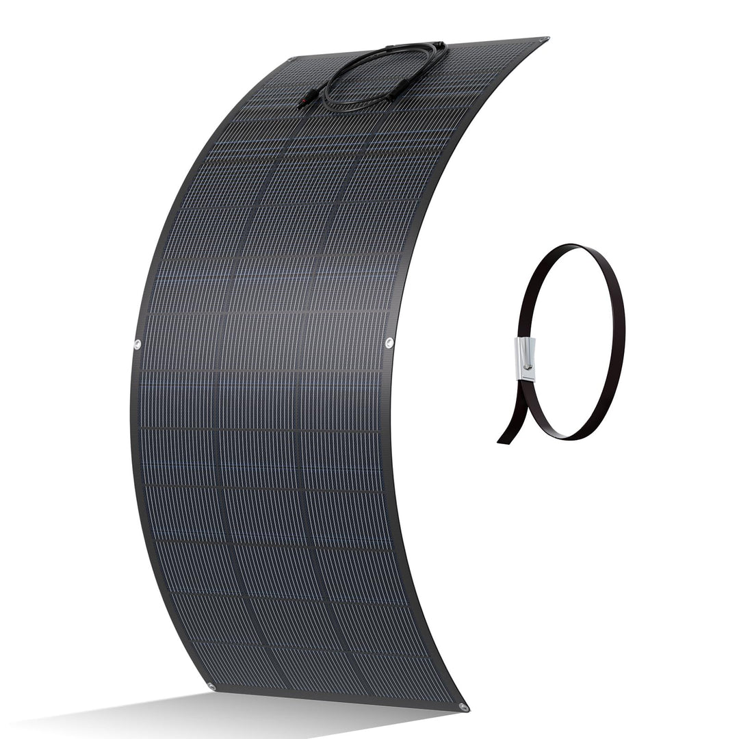ECO-WORTHY 200W Flexibles Solarpanel ETFE Material 18BB Monozelle 25% hohe Umwandlung für Balkon, Wo