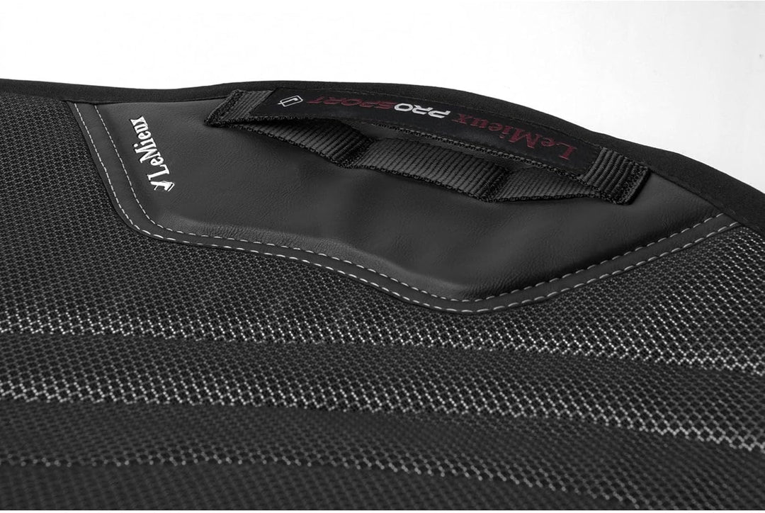 LeMieux Prosport Lustre Close Contact Square (D-Ring), Satteldecke Unisex Erwachsene L Schwarz, L Sc
