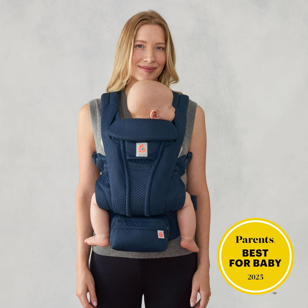 Ergobaby Omni Deluxe All-in-One Babytrage für Neugeborene ab Geburt bis 20kg, Ergonomische 4-Positio