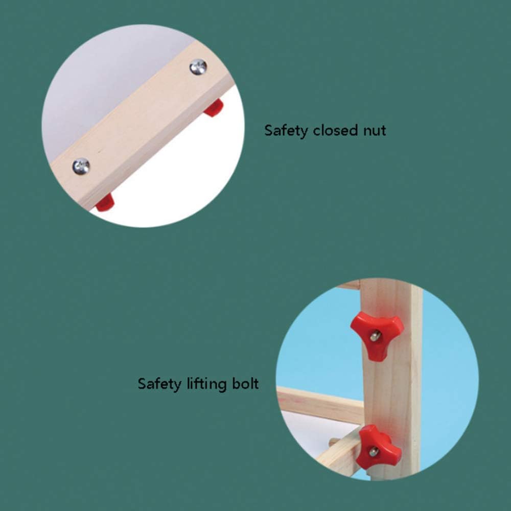 Kinder Tafel Holz Kindertafel Malerei Holztafel|Höhenverstellbar Doppelseitige, Double-Sided Whitebo