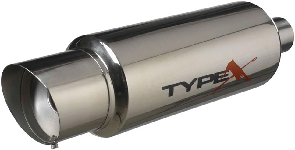AUTO-STYLE Sportauspuff universal Typ X Racing 'DualSound' - Ø150mm - Angle Tip