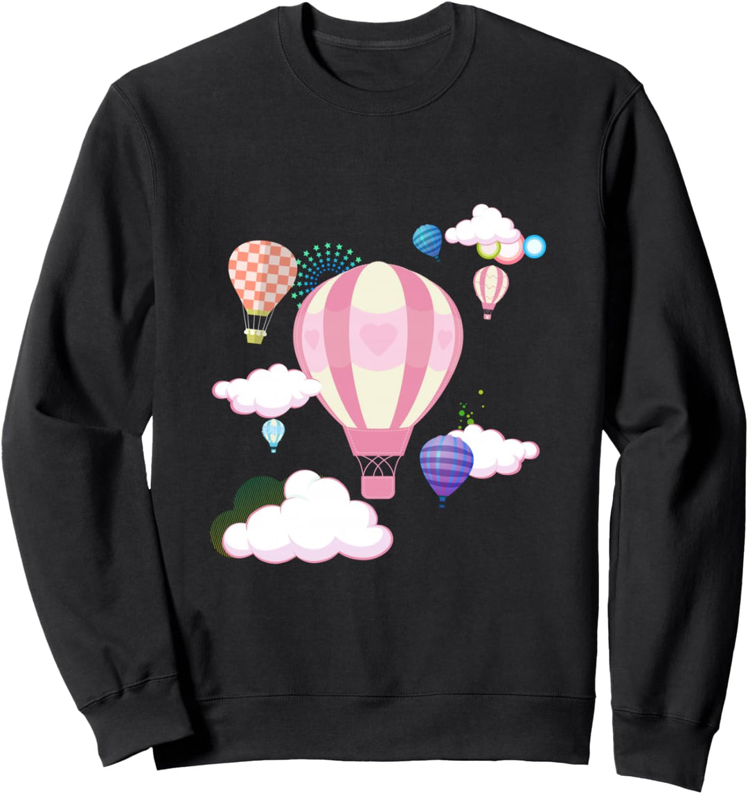 Der Himmel ist die Grenze Heissluftballon Geschenk Sweatshirt