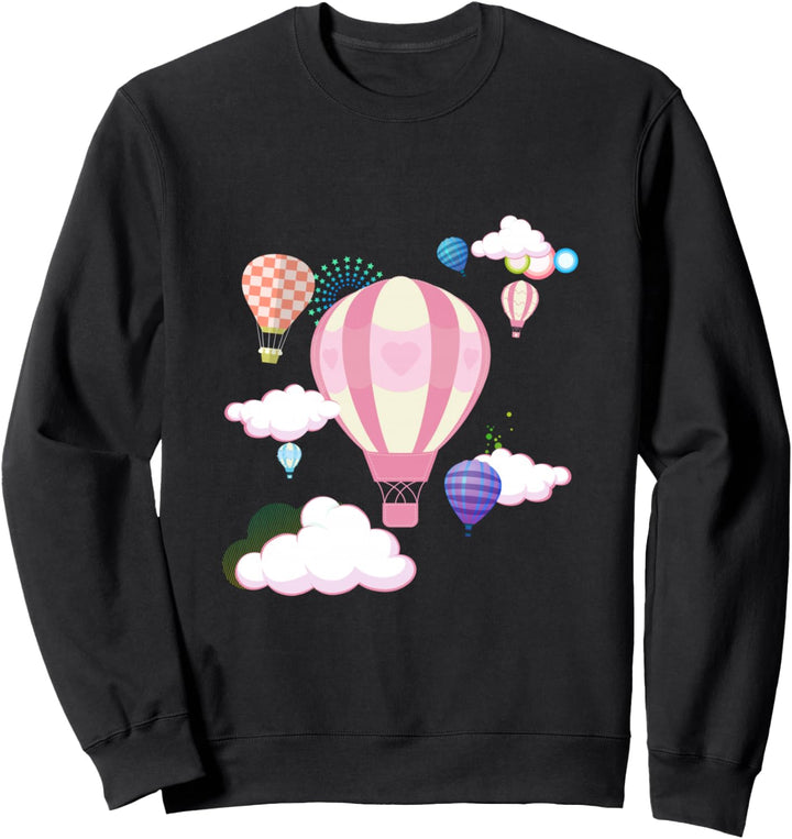 Der Himmel ist die Grenze Heissluftballon Geschenk Sweatshirt