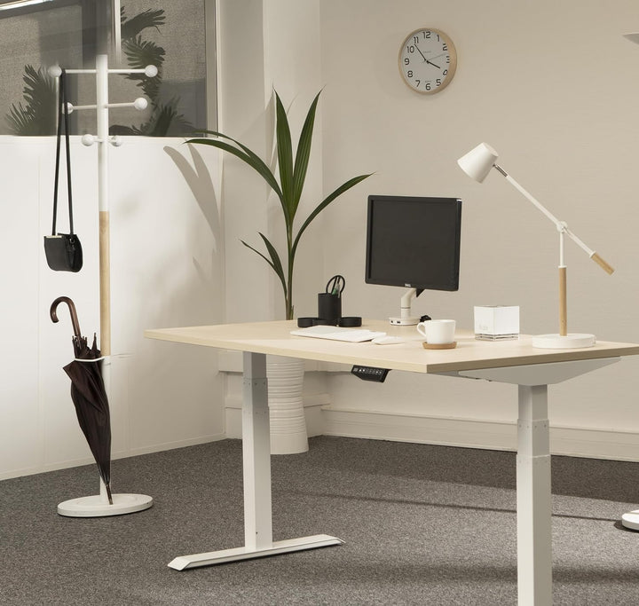 UNILUX Garderobenständer ACCESS, 175 cm, mit Schirmständer, weiss und buche Schwarz, Schwarz
