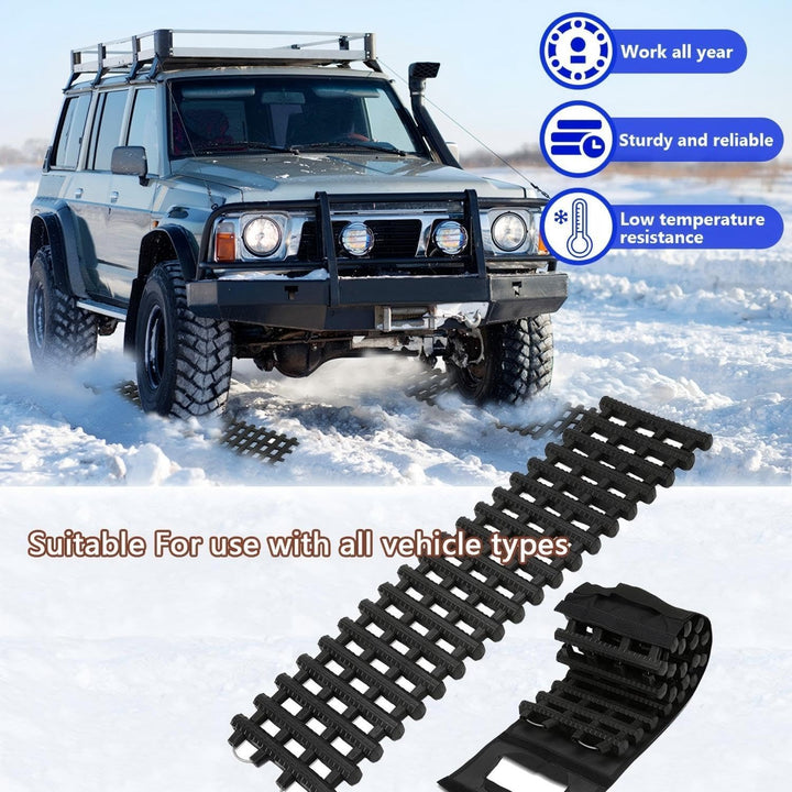 Anfahrhilfe Auto 2er-Set, Traktionshilfe Sandbleche Offroad 100x21cm 100 x 21 x 2.5 CM, 100 x 21 x 2