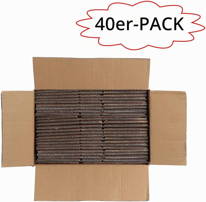 EYMPEU 40 Stück 15,3x10,2x10,2cm Weisse Versandkarton, Kartons für kleine Gegenstände, Spielzeug, Sc