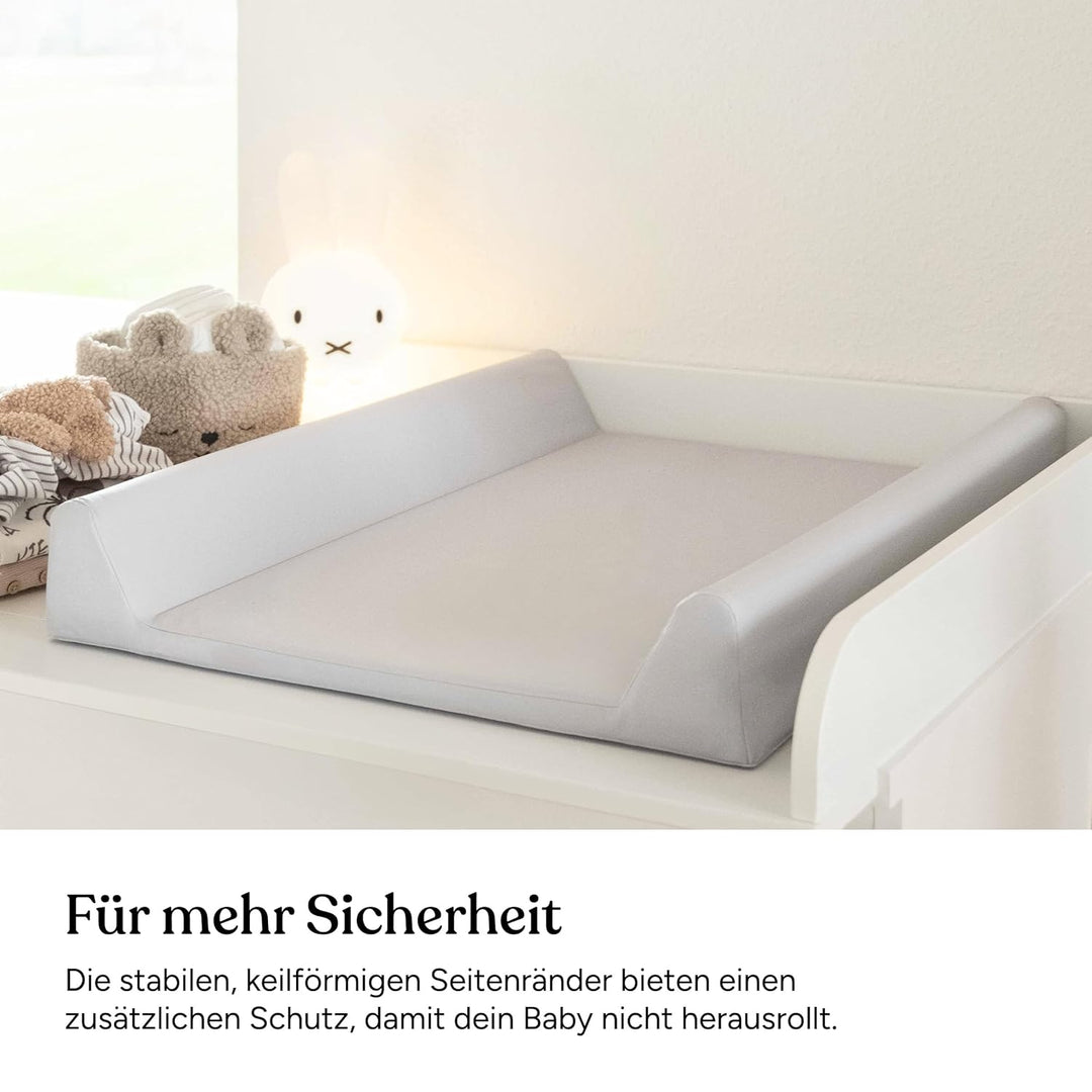 Ehrenkind® Abwaschbare Wickelauflage mit Keil - Hygienisch, Sicher und Vielseitig in Hellblau | Wick