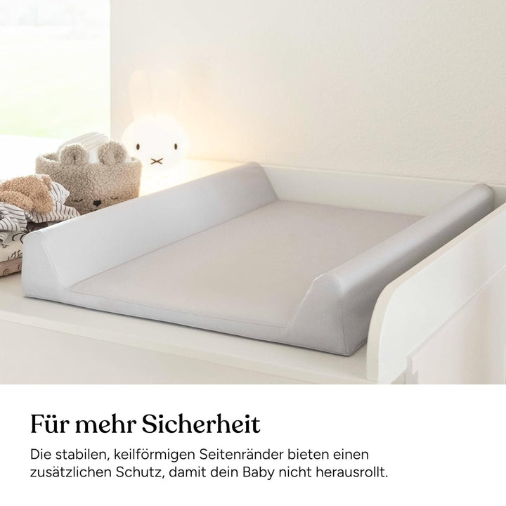 Ehrenkind® Abwaschbare Wickelauflage mit Keil - Hygienisch, Sicher und Vielseitig in Hellblau | Wick