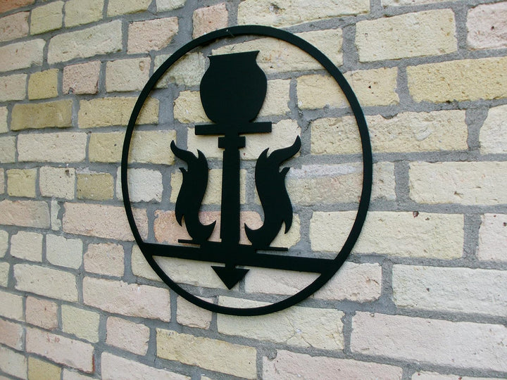 Zunftzeichen der TÖPFER aus 3mm Stahl mit den Massen 40cm - 90cm (40cm), 40cm