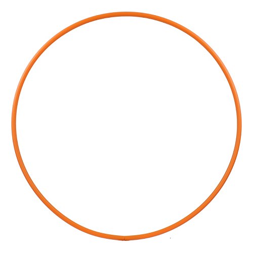 HOOPOMANIA Hula Hoop Rohling 16mm [Ø60/70/80/90/100cm - HDPE] – Hula Hoop selbst gestalten Orange Ø9