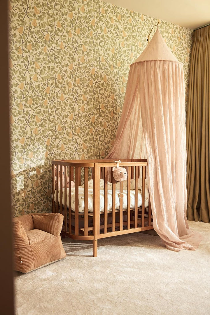 Jollein Spieluhr Baby Teddy Bear - Wild Rose - Stoff Musikanhänger - Für Mädchen und Jungen - Baby M