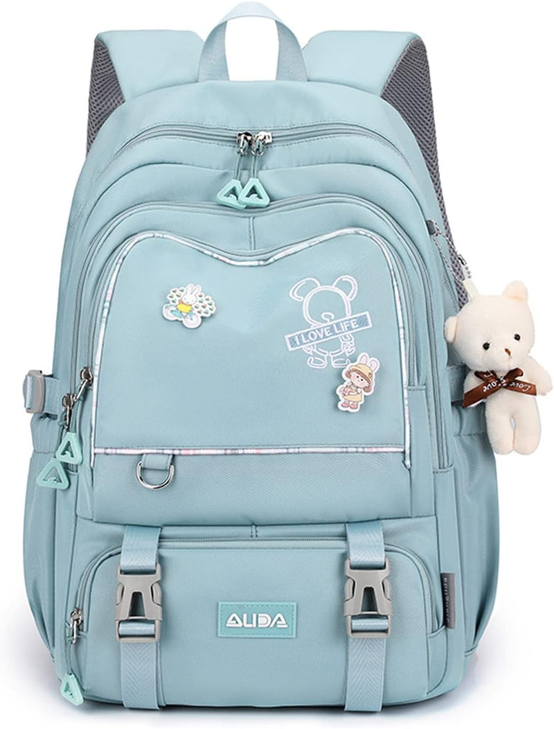 FANDARE Schulrucksack Schulrucksack Kinderrucksack Schultasche Jungen Mädchen Rucksack Schulranzen f