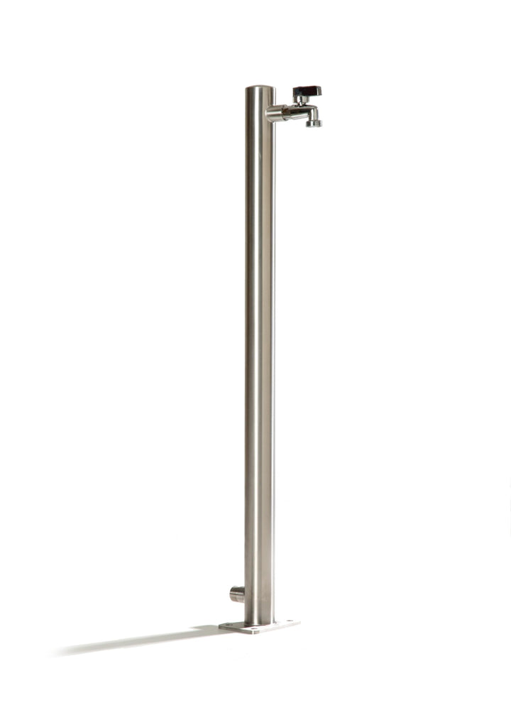 Wasserzapfstelle Edelstahl V2A Wasserzapfsäule Ø42mm 85cm Wasserverteiler WS4285