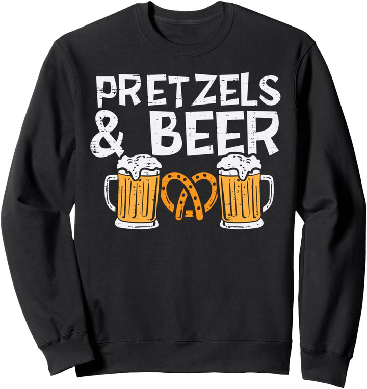 Brezeln und Bier Oktoberfest Deutsch Festival Männer Frauen Sweatshirt