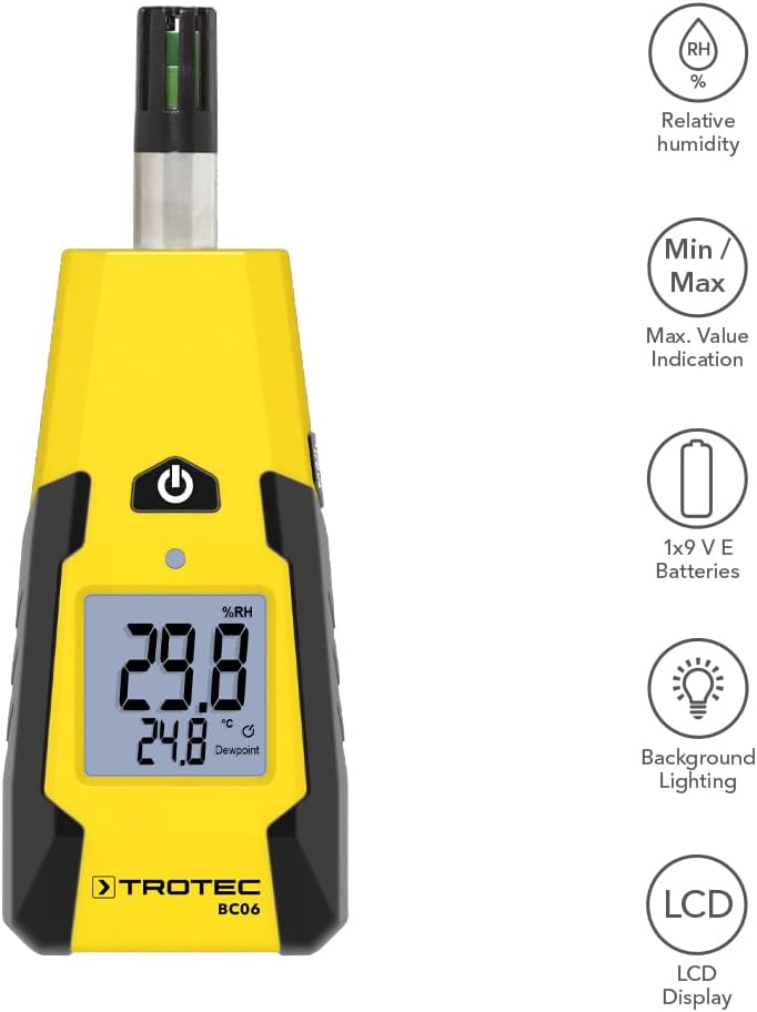 TROTEC BC06 Thermohygrometer Klimamessung Besstechnik Temperatur Luftfeuchte
