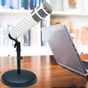 keepdrum Mikrofonständer Tischstativ MS032 Podcast Tischmikrofon Stativ 3/8" 5/8"
