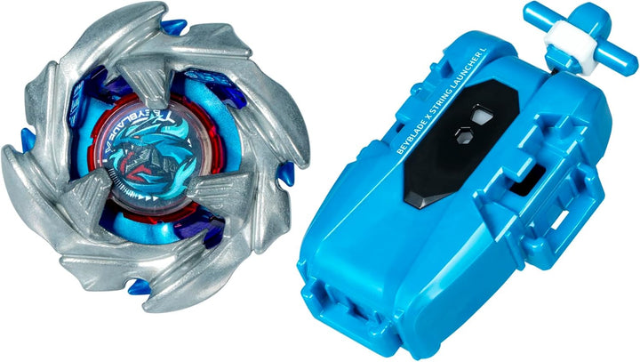 Beyblade X Cobalt Dragoon 2-60C Deluxe linksdrehdes Schnur-Starter Set COBALT DRAGOON LEFT SPIN LAUN