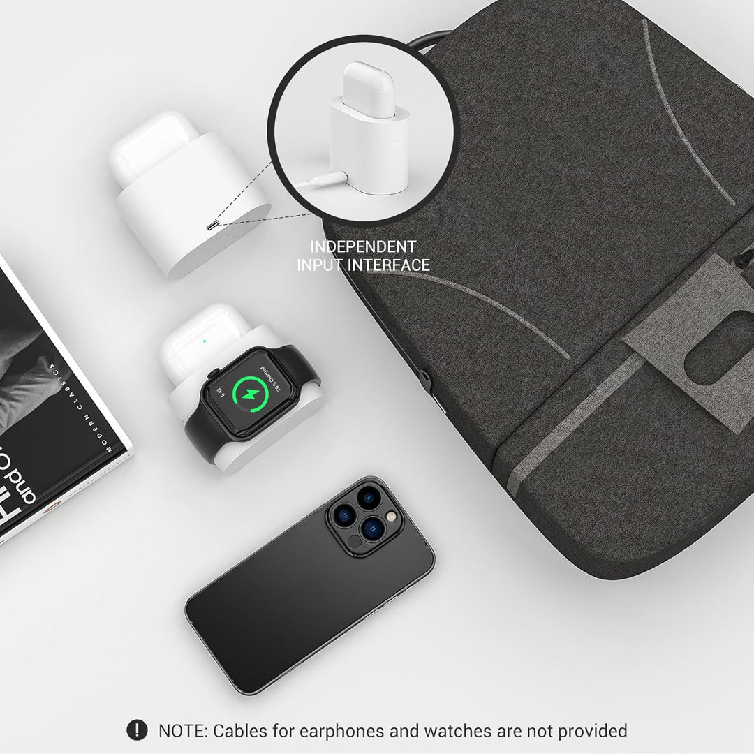 Wireless Charger, COLSUR 3 in 1 Induktive Ladestation 15W Kabelloses Ladegerät für i Watch Series SE
