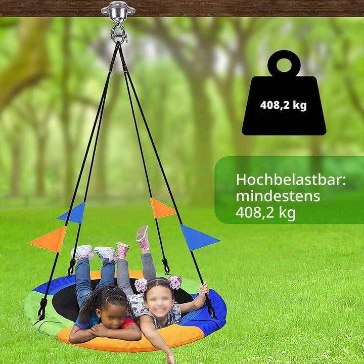SELEWARE Schaukelhaken Schwerlast Hängesessel Outdoor - Drehhaken Boxsack Halterung Deckenhaken Holz