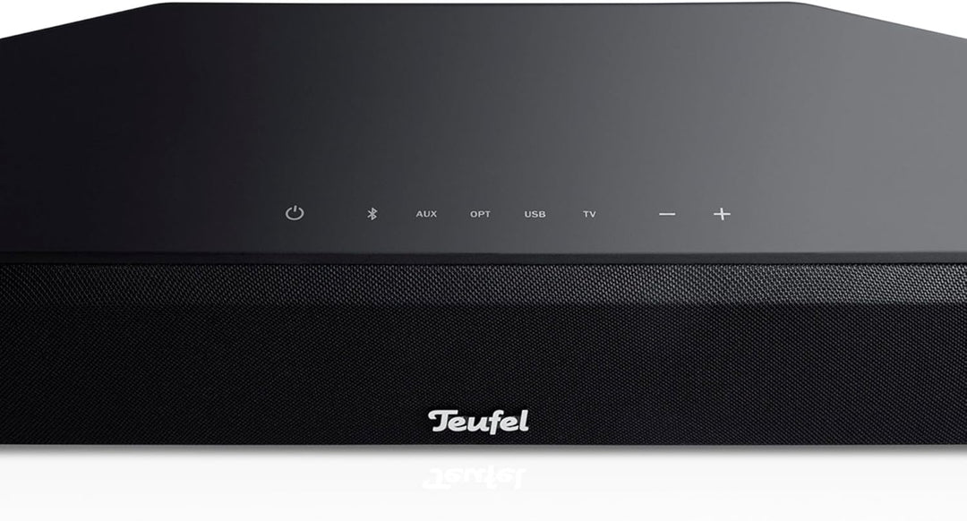 Teufel CINEBAR ONE+ 2.1 Soundsystem - Ultra-Kompakte Soundbar mit platzsparender Subwoofer, Dolby Au