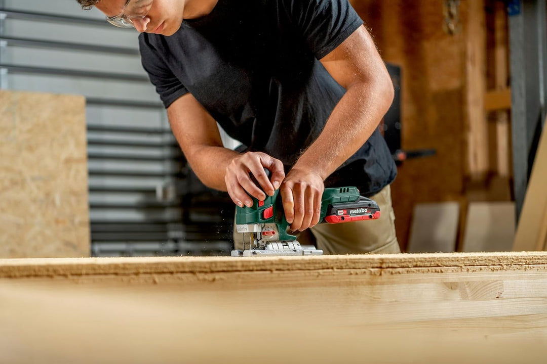 metabo Akku-Stichsäge STA 18 LTX 150 BL - 18 V, 150 mm Schnitttiefe Holz, 4 Pendelhubstufen - Brushl