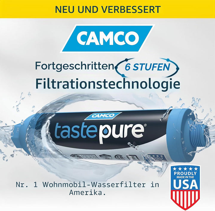 Camco 40013 TastePure KDF/Carbon Wasserfilter, Blau