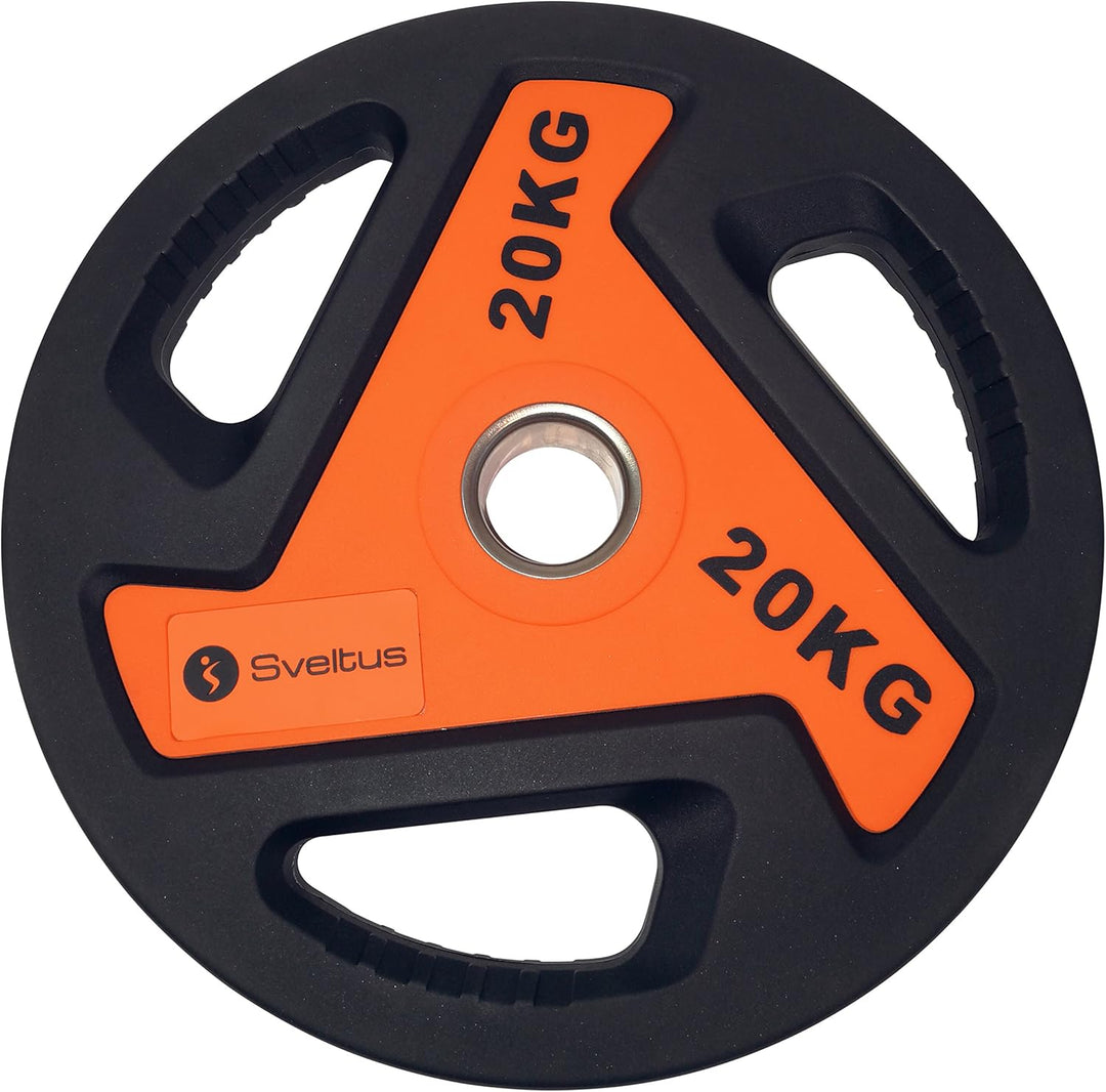 Sveltus 3813 Festplatte für Stange Unisex Erwachsene, Orange/Schwarz, 20 kg