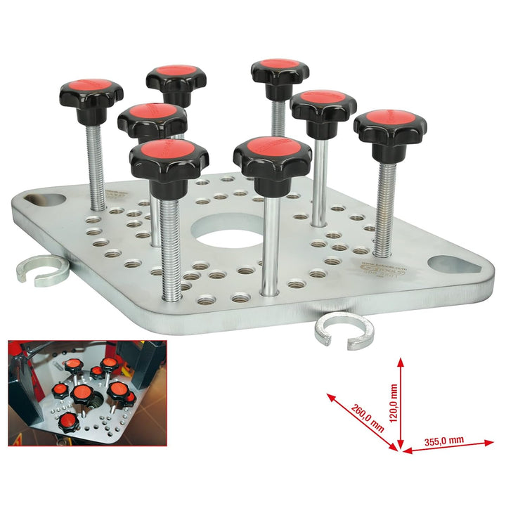 KS Tools 500.8801 Adapterplatte für Druckluft-Stand-Federspanner