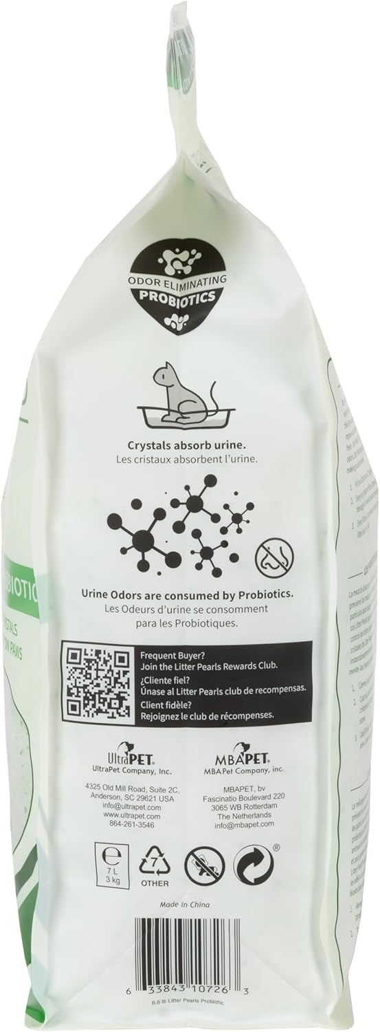 Litter Pearls Probtiotics Katzenstreu, geruchlos, Nicht klumpend, Kristall-Katzenstreu mit geruchshe