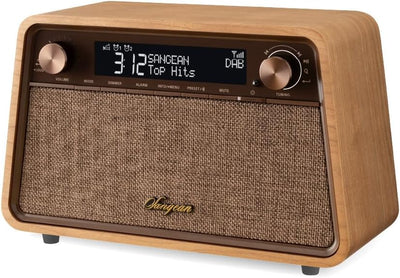 Sangean WR-201D Dab+(10), FM RDS (10) Radio mit Bluetooth, mit LCM-Display für einfaches Ablesen und