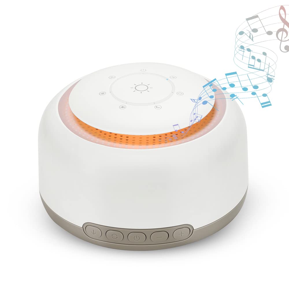 White Noise Machine Baby - YONGYAO Einschlafhilfe Baby Weisses Rauschen Sound Machine mit 30 Musik &