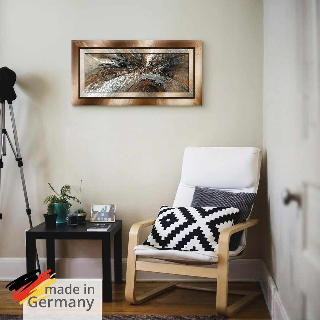 Artland Leinwandbild Wandbild Bild auf Leinwand 100x50 cm Wanddeko Abstrakte Kunst Geometrie Modern
