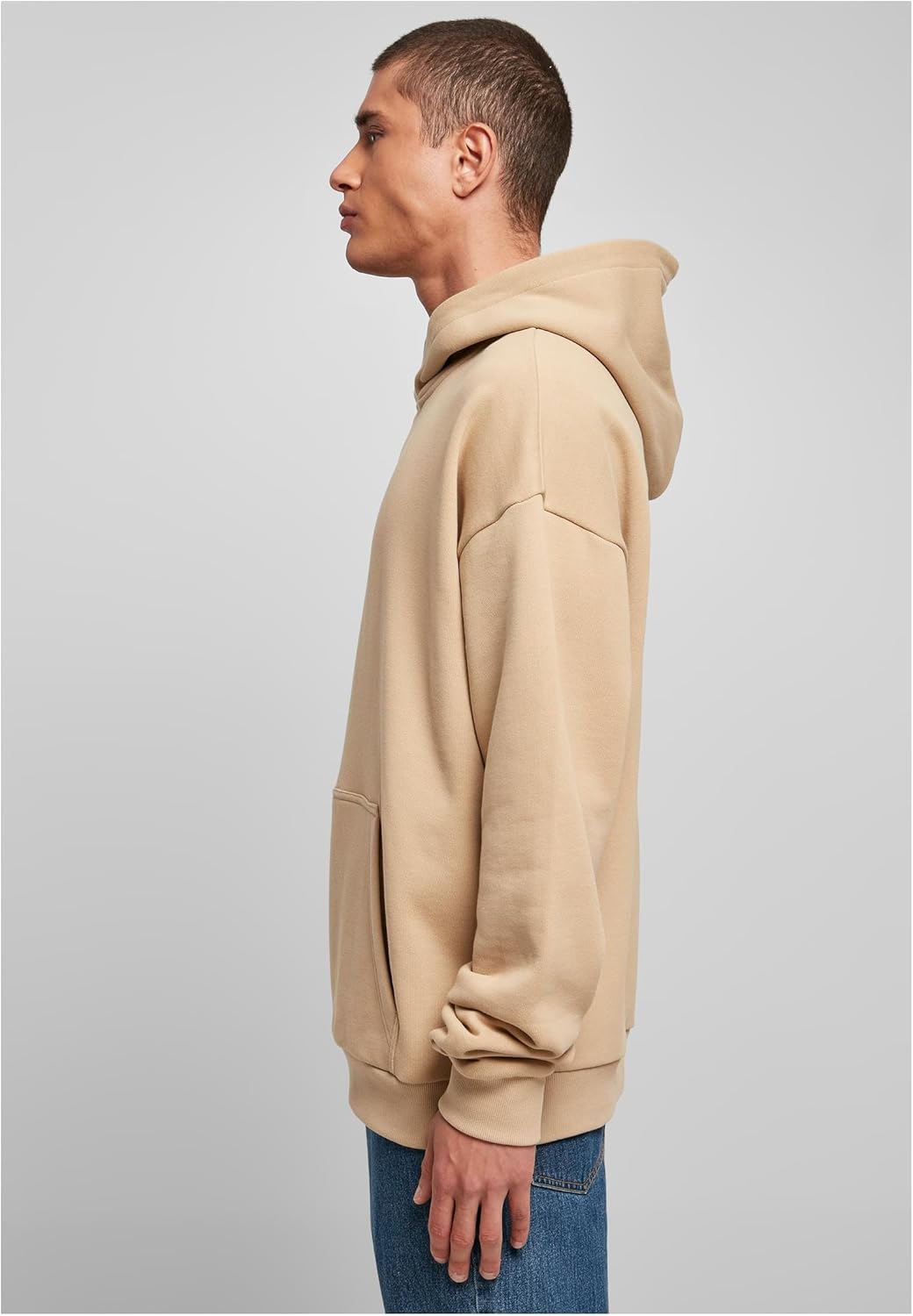 Build Your Brand Herren Kapuzenpullover Ultra Heavy Cotton Box Hoody, Oversized Hoodie für Männer, B