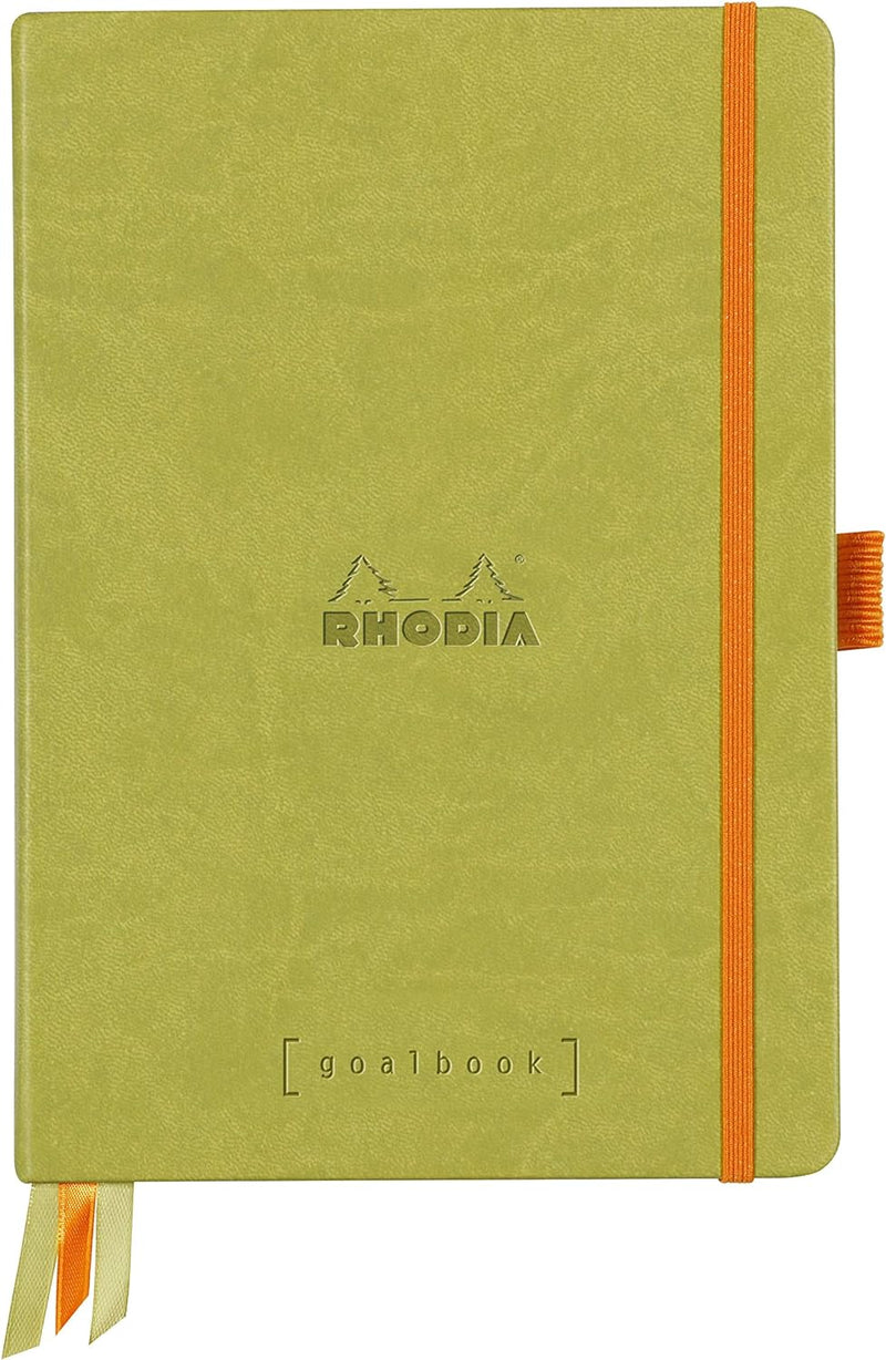 Rhodia 118575C Notizheft Goalbook (DIN A5, 14,8 x 21 cm, Dot, praktisch und trendige, mit festem Dec