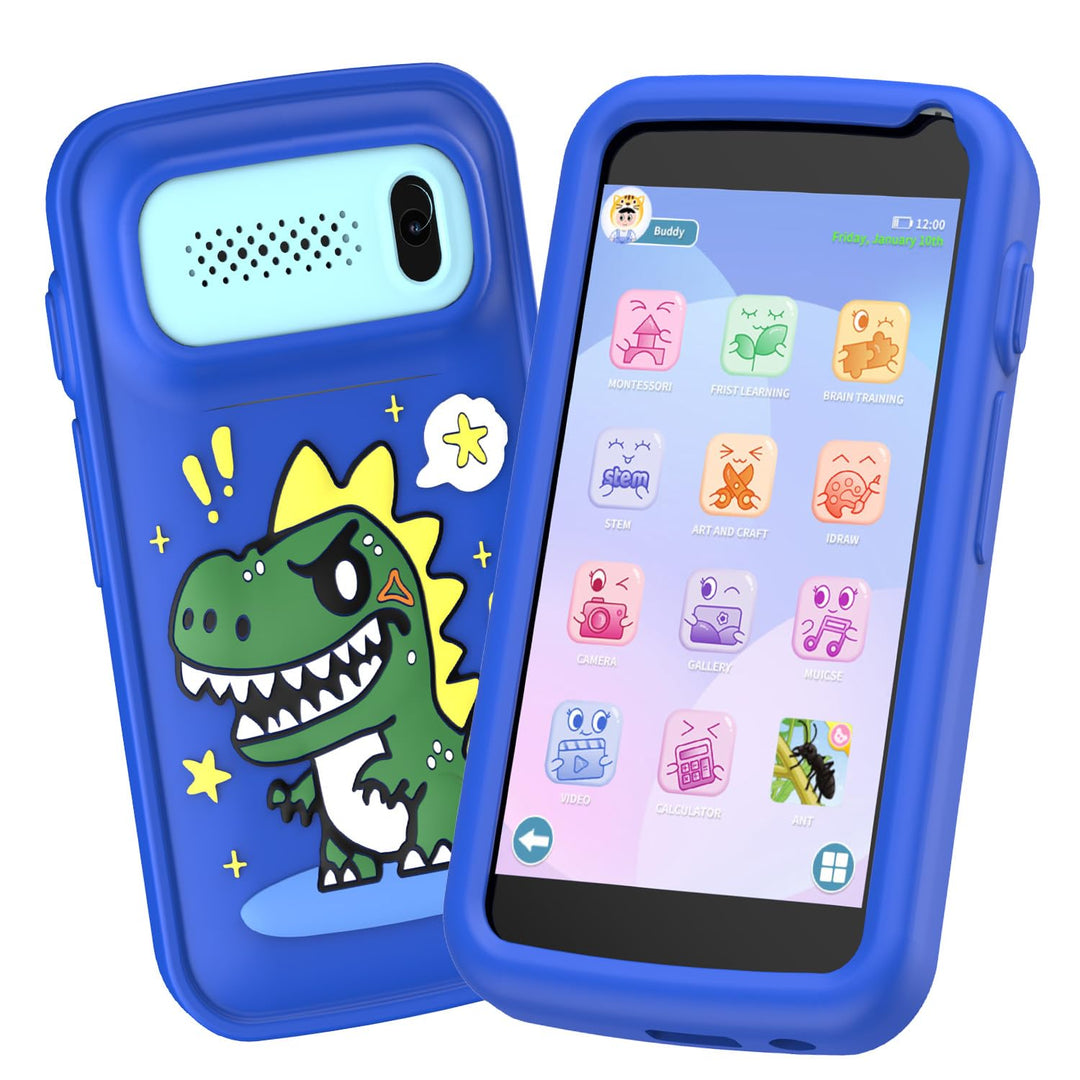 Kinder Handy Spielzeug für Jungen, 3,97" Touchscreen Dinosaurier Geschenke und Spielzeug für Jungen