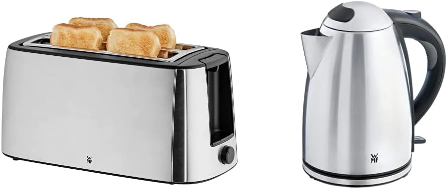 WMF Bueno Pro Toaster Langschlitz mit Brötchenaufsatz, 4 Scheiben, XXL Toast, 6 Bräunungsstufen, 155