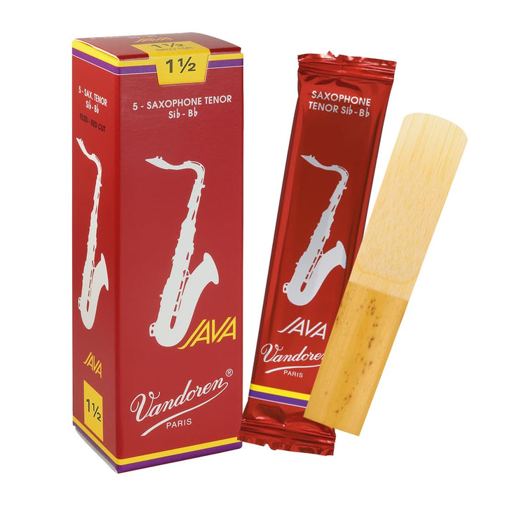Vandoren Blatt JAVA RED Tenorsaxophon 1,5 sehr leichte Ansprache