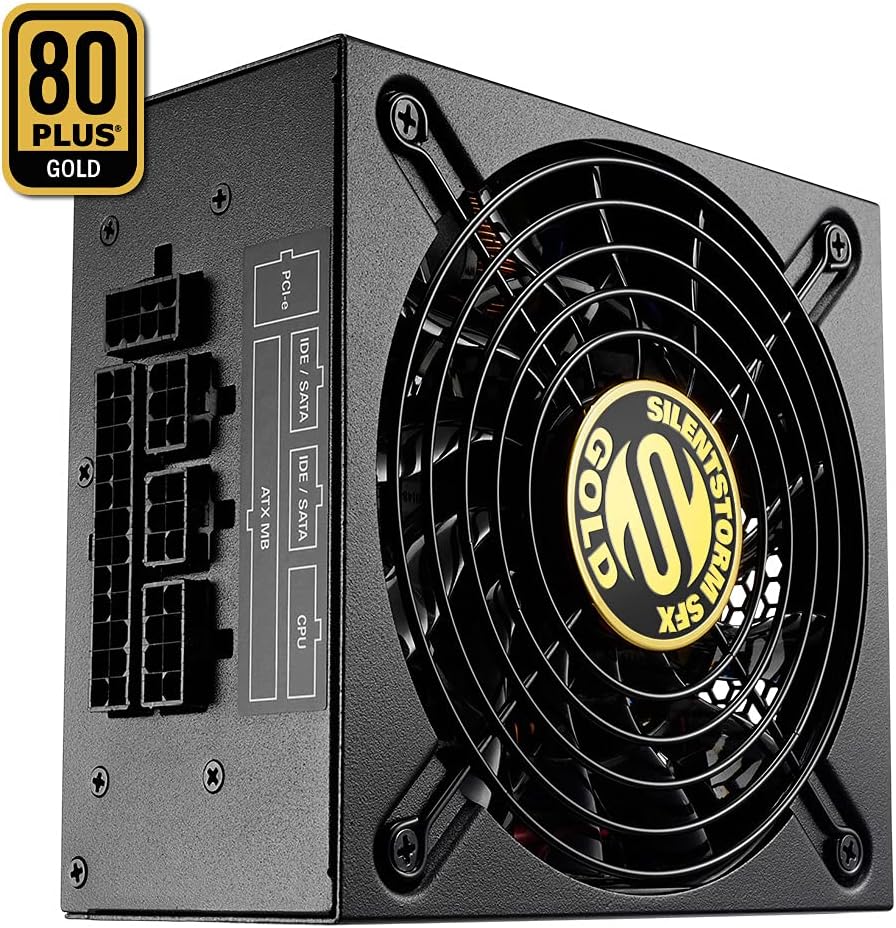 Sharkoon SilentStorm SFX Gold PC-Netzteil (500 Watt, SFX, Kabelmanagement)