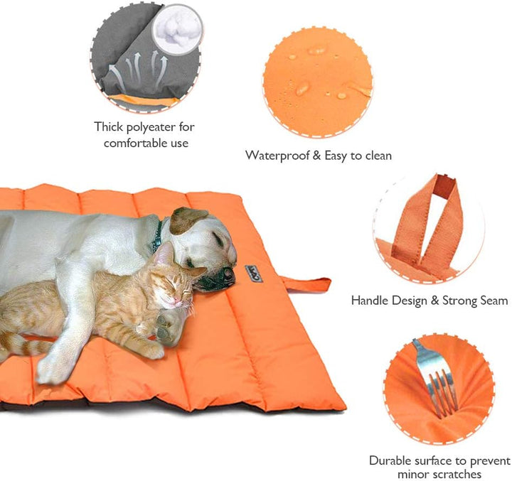 XIAPIA wasserdichte Hundematte für Outdoor Waschbares Hundebett, Antistatik, Hygienisch, Faltbar, Gr