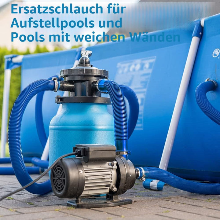 Blau Poolschläuche Ersatzschläuche für oberirdische Pools, weiss1.25"/32MM Durchmesser-Länge 59"/150