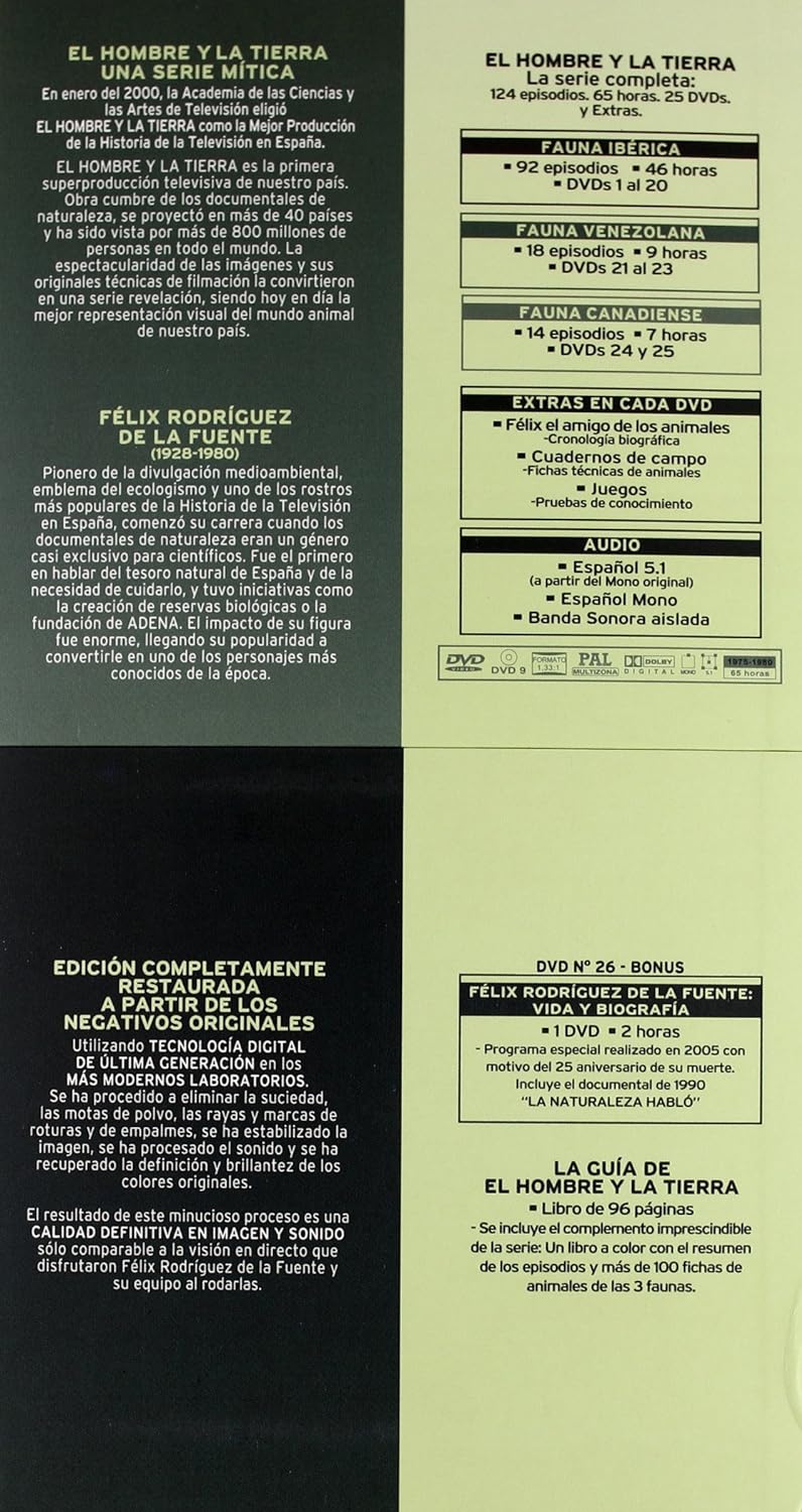 El Hombre Y La Tierra - Digipack [26 DVDs + Libro] [Spanien Import], DVD