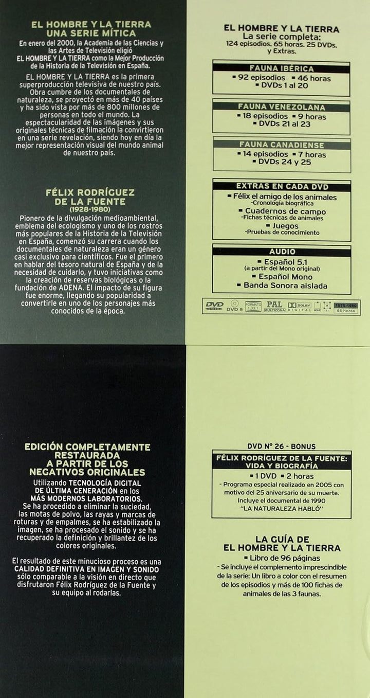 El Hombre Y La Tierra - Digipack [26 DVDs + Libro] [Spanien Import], DVD