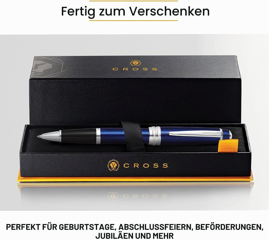 Cross Bailey Rollerball Selectip Pen (Schreibfarbe schwarz, Strichstärke M, in Premium Geschenkbox)
